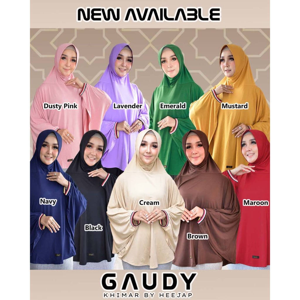 GAUDY KHIMAR | MADISA KHIMAR | AZALEA KHIMAR | HIJAB LENGAN by HEEJAP [ORIGINAL]