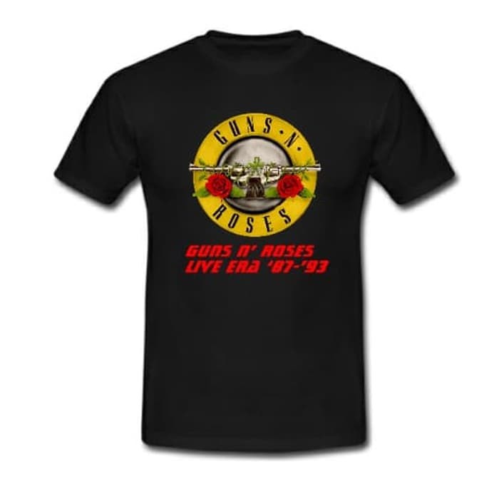 KAOS SHIRT BAJU GUNS N ROSES GNR JAKARTA LIFE ERA 1987 1993