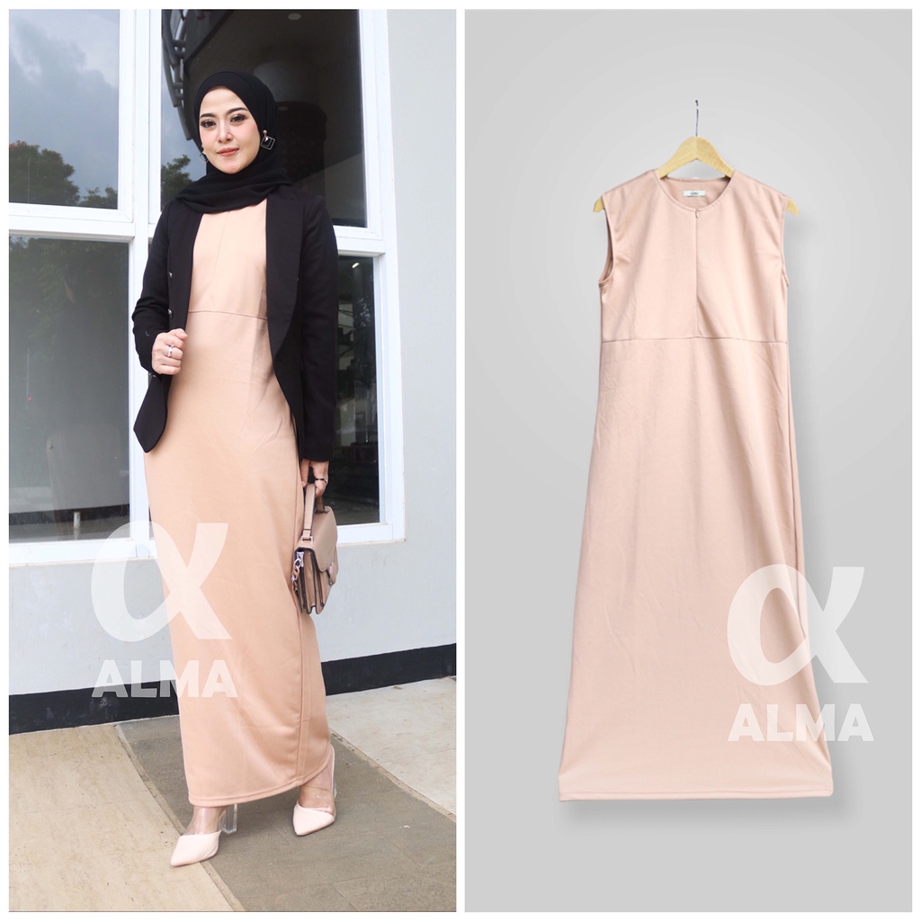 ( BISA COD ) INNER SPAN DRESS MAXI INER BUSUI / Non Busui Size S M L XL XXL