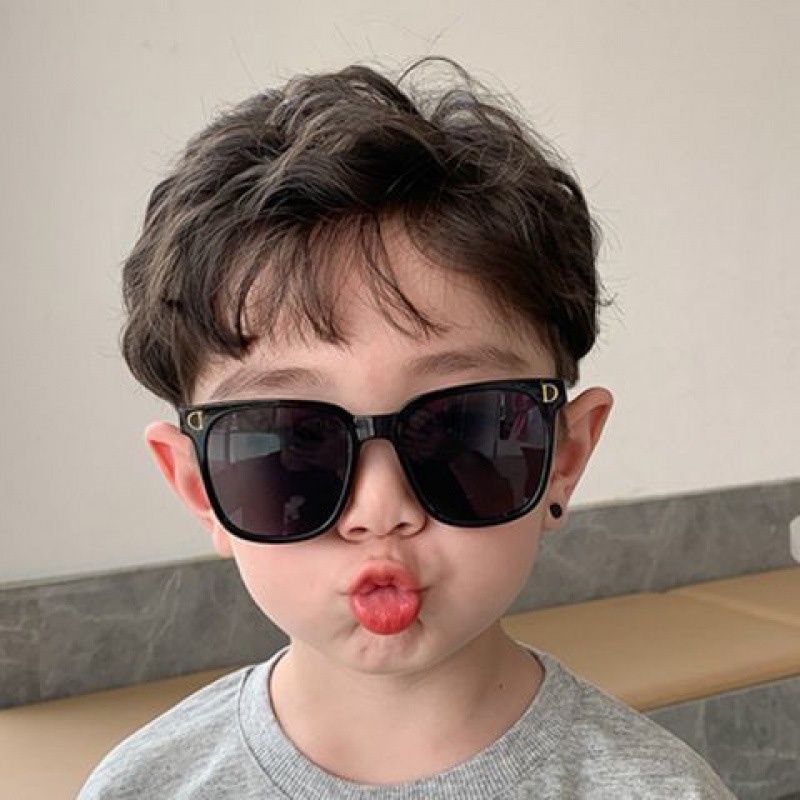 COD❤️Kacamata Anak Hitam Korea Murah Cowok Cewek Fashion Black Sunglass Kacamata Anak laki-laki