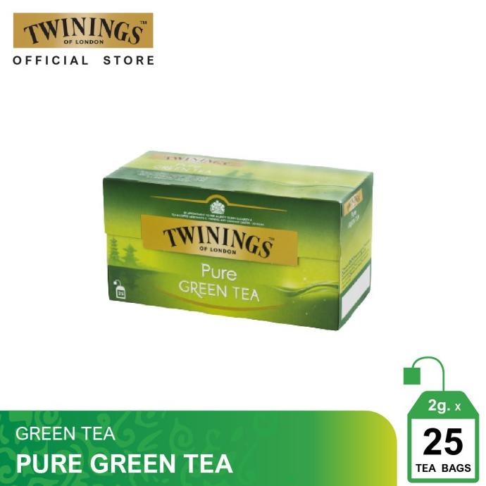 

(BISA COD) Twinings Teh Hijau Celup Pure Green Tea 25x2gr SALE Kode 212