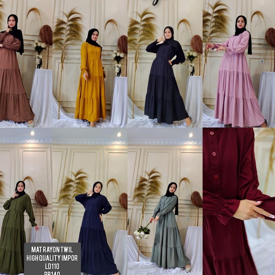 trx N3z3Y-- GAMIS TERBARU RAYON TWILL ORI IMPORT//GAMIS POLOS RAYON TWILL//GAMIS BUSUI KANCING//GAMI