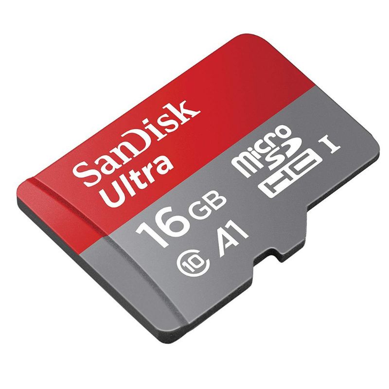 Memori Card  Sandisk Free Adapter/Mmc MicroSD 16GB Class10 Speed Up 100MB/s