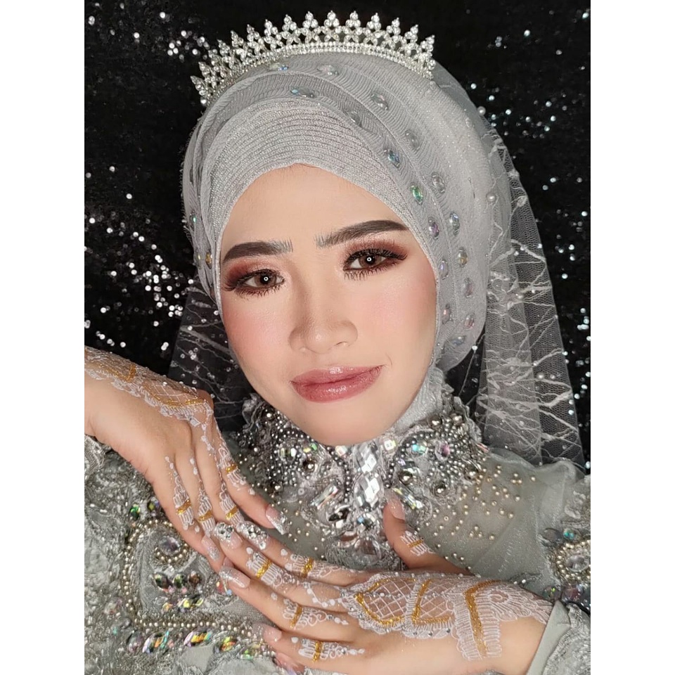 Kenanga Crown - Mini Mahkota Elegan - Hiasan Kepala Pengantin &amp; Bridesmaid