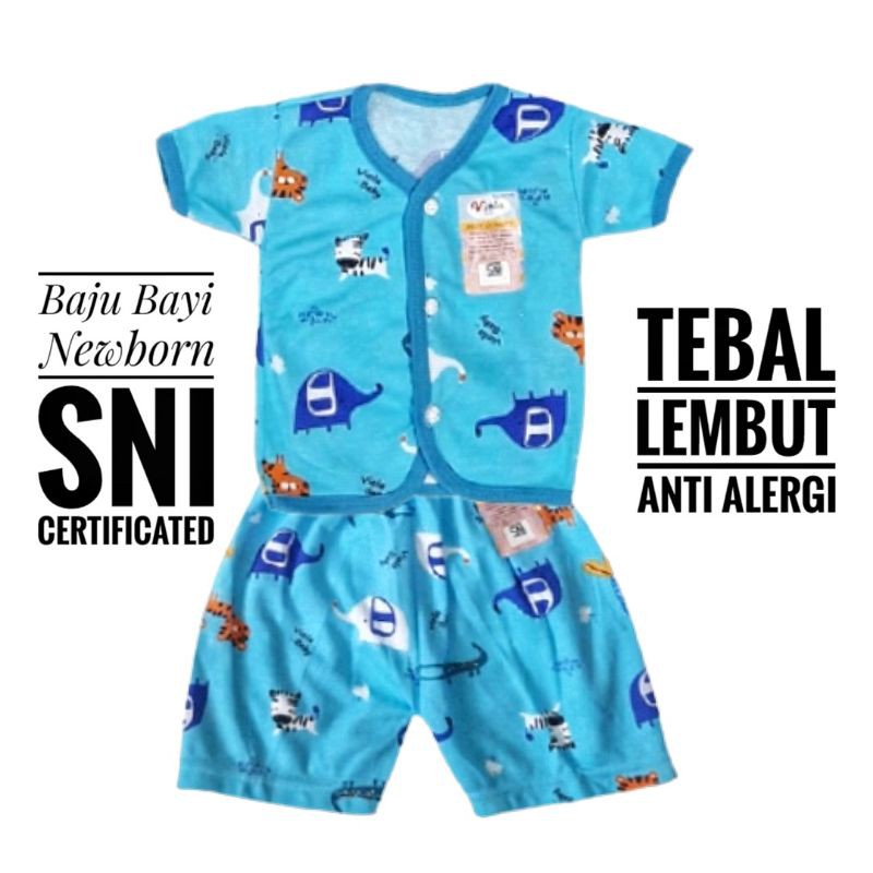 SNI tebal lembut // Setelan Baju Perlengkapan Fashion Bayi Newborn Baru Lahir anti alergi viola baby