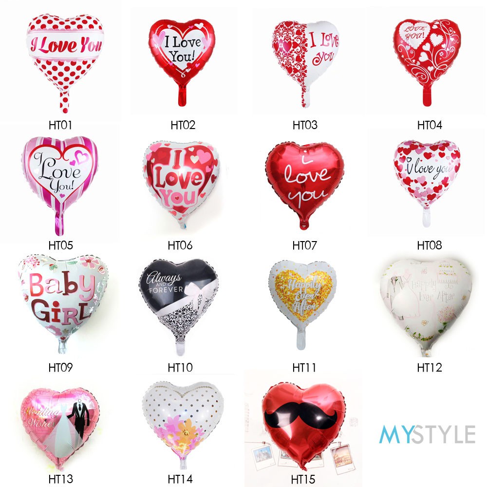 BALON FOIL BINTANG / LOVE HATI KARAKTER BALON FOIL LOVE BALON FOIL MURAH PESTA DEKORASI LUCU