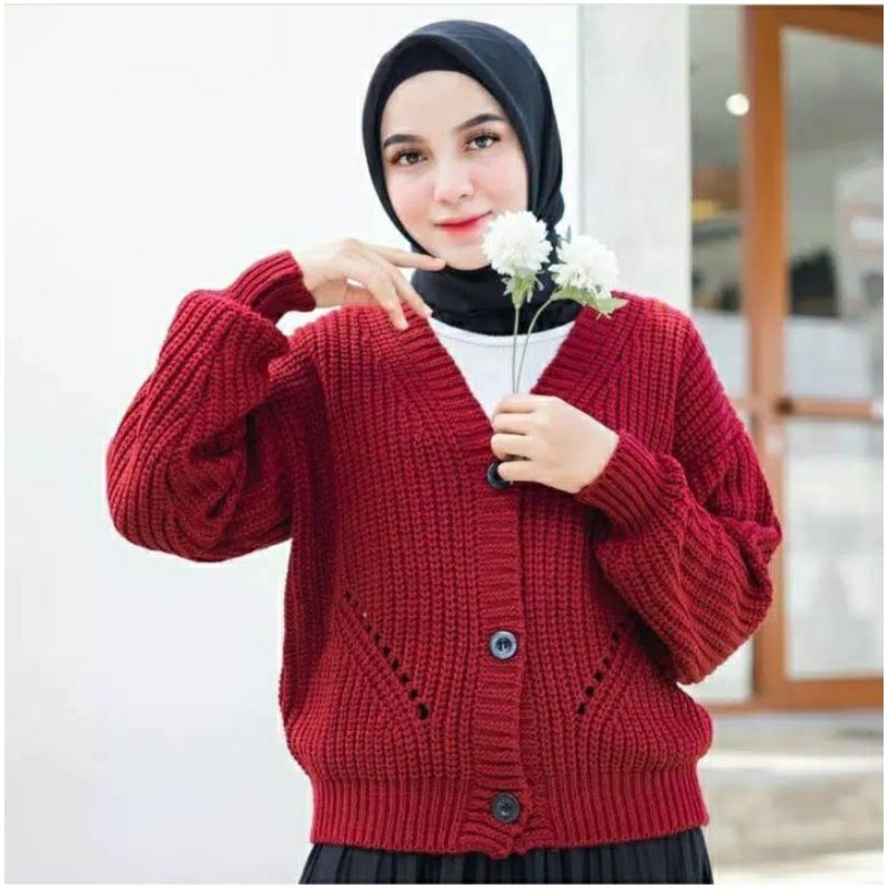 Marion Knit Cardigan Rajut/DHIYA Cardy/MARION Outer Cardygan Rajut Wanita