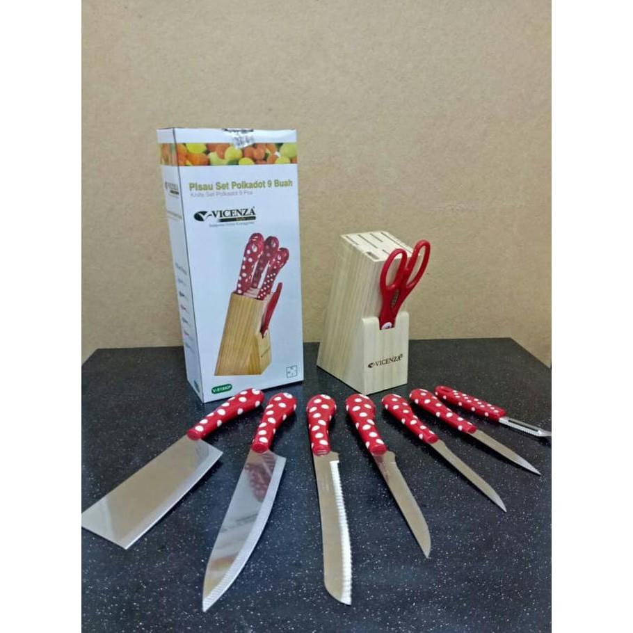 PISAU SET VICENZA V918KP / PISAU SET POLKADOT VICENZA KODE 01