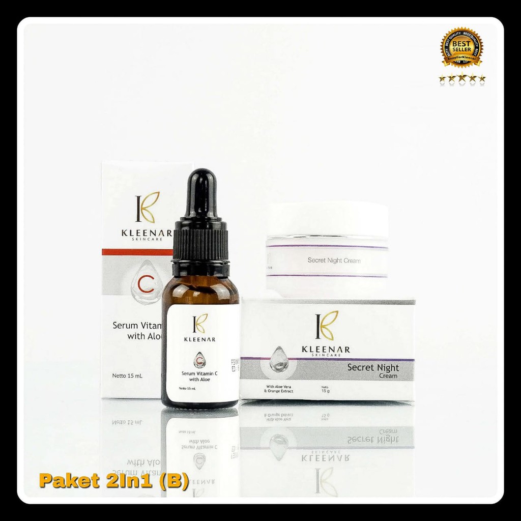 PAKET KLEENAR SKINCARE 2 in 1 (B) | 100% AMAN dan ORIGINAL | Lulus uji BPOM | PAKET KECANTIKAN