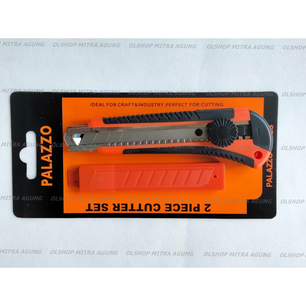OLS Pisau Cutter Besar Putar Palazzo Pisau Cutter Gagang Karet Palazzo Vegas