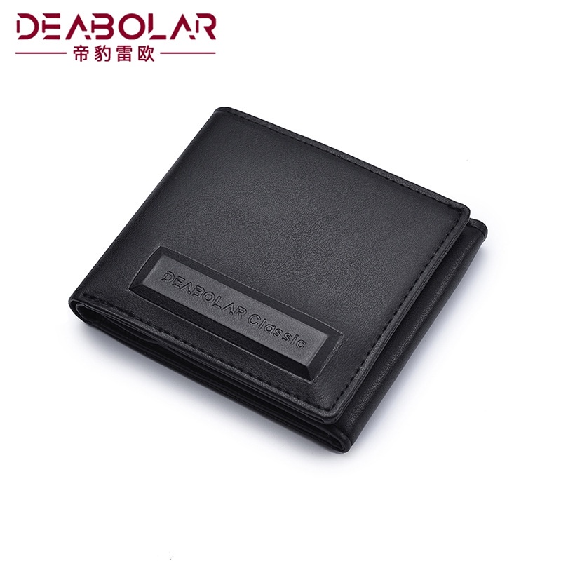 DOMPET PRIA LIPAT 3 IMPORT KULIT DEABOLAR HITAM TRUCCO WA429B5 TIPIS SLOT KARTU PENDEK COWOK KEREN MURAH BRANDED PREMIUM BATAM SIMPLE KECIL KEKINIAN