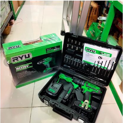 ORIGINALCORDLESS IMPACT DRILL RYU RCD12V MESIN BOR BATRE GARANSI RESMI TEKIRO RYU // RYU CORDLESS DR