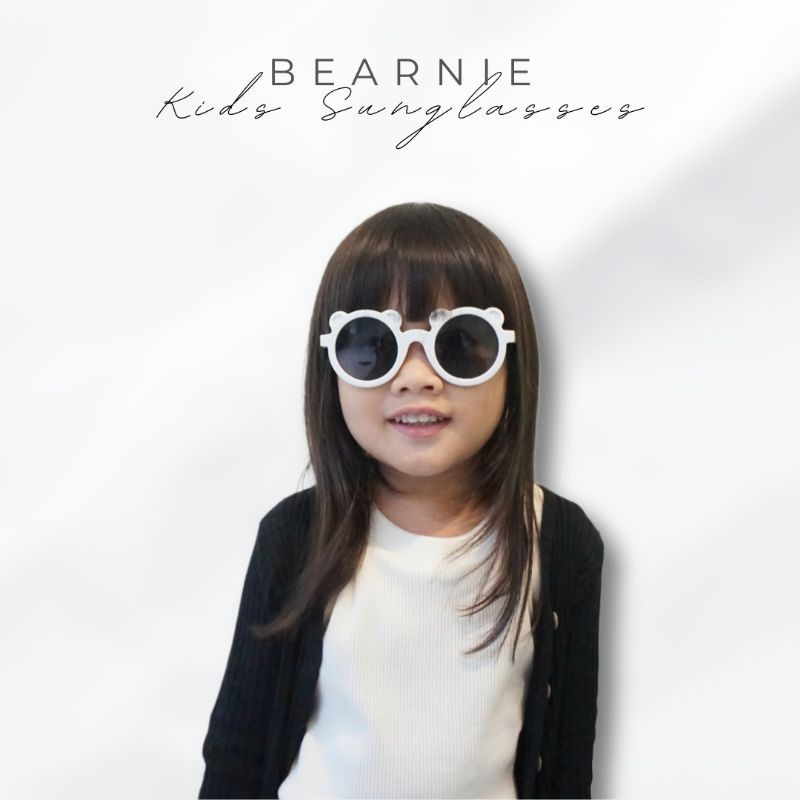 BEAR & ROUND KIDS SUNGLASSES ANTI UV 1-6 TAHUN | Kacamata Anak Perempuan Kacamata Anak Laki Laki Kacamata bulat anak Kacamata anak bear Kacamata anak retro-4