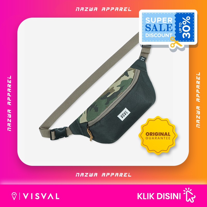 TAS PINGGANG WAIST BAG VISVAL RUSH CAMO