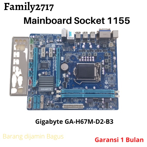 Mainbaord H67M soket 1155 Ddr3 Gigabyte