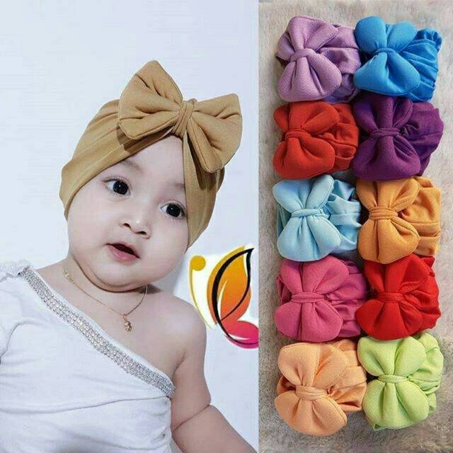 TURBAN PITA BESAR KUPU-PUPU 0-3thn