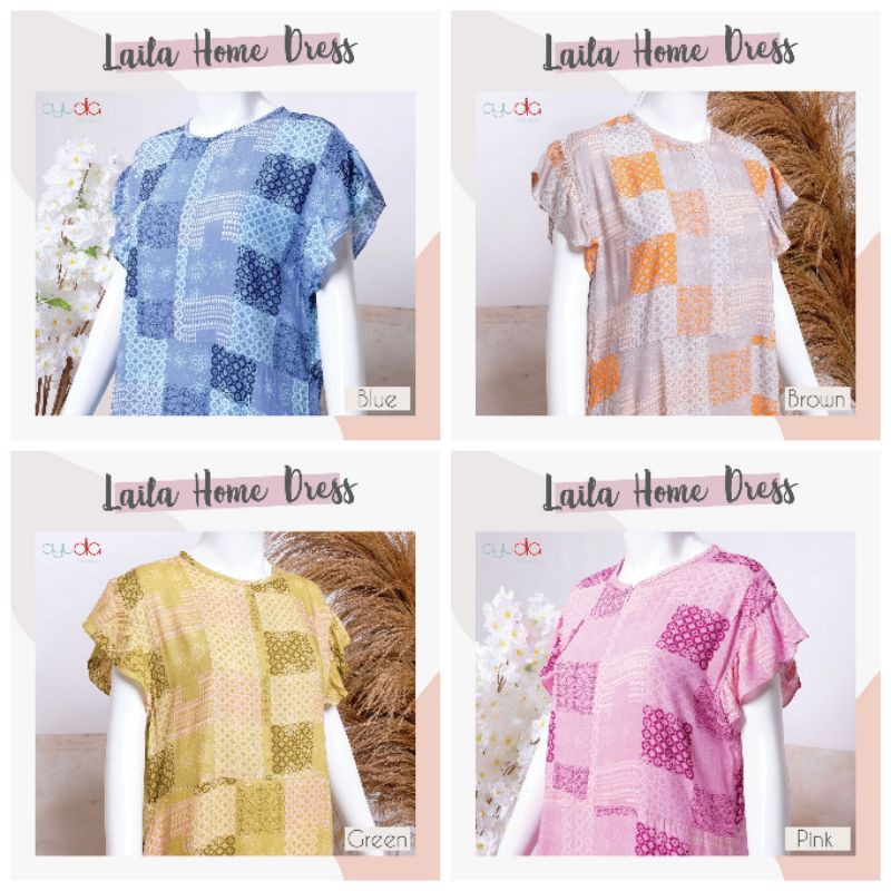AYUDIA LAILA HOMEDRESS DASTER BUSUI PANJANG LENGAN PENDEK KATUN RAYON