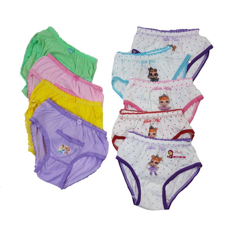 CELANA DALAM PAKAIAN ANAK PEREMPUAN 2-5 TAHUN MOTIF RANDOM HARGA ISI 3 PCS