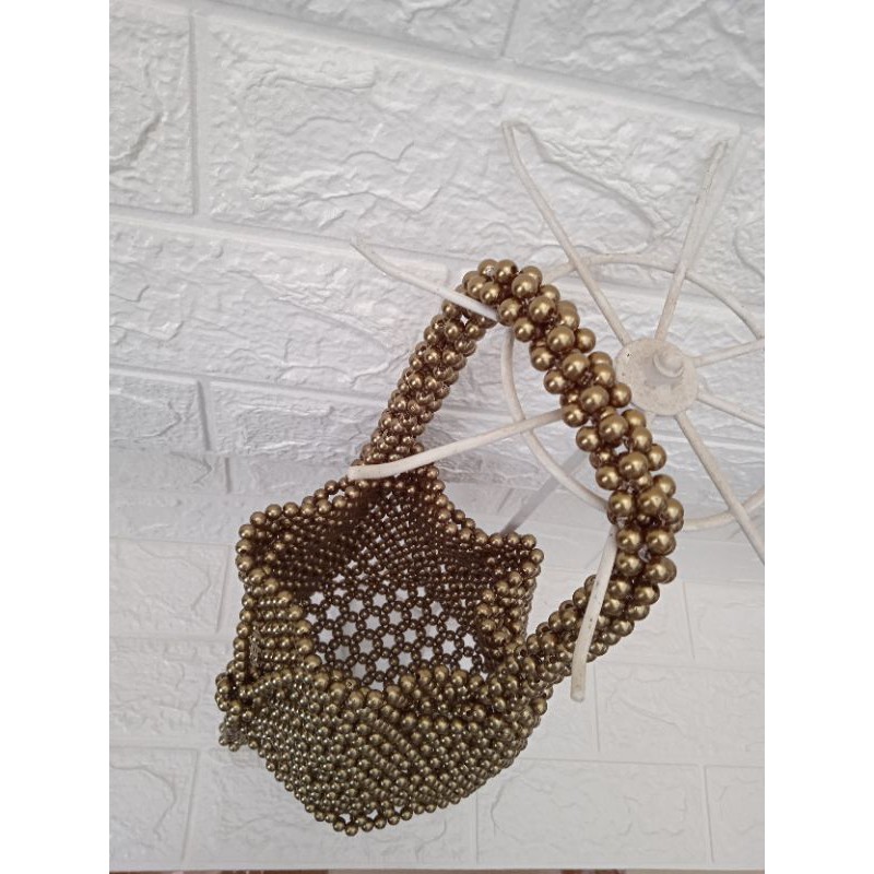 pearl bag beaded tas mute tas mutiara tas akrilik