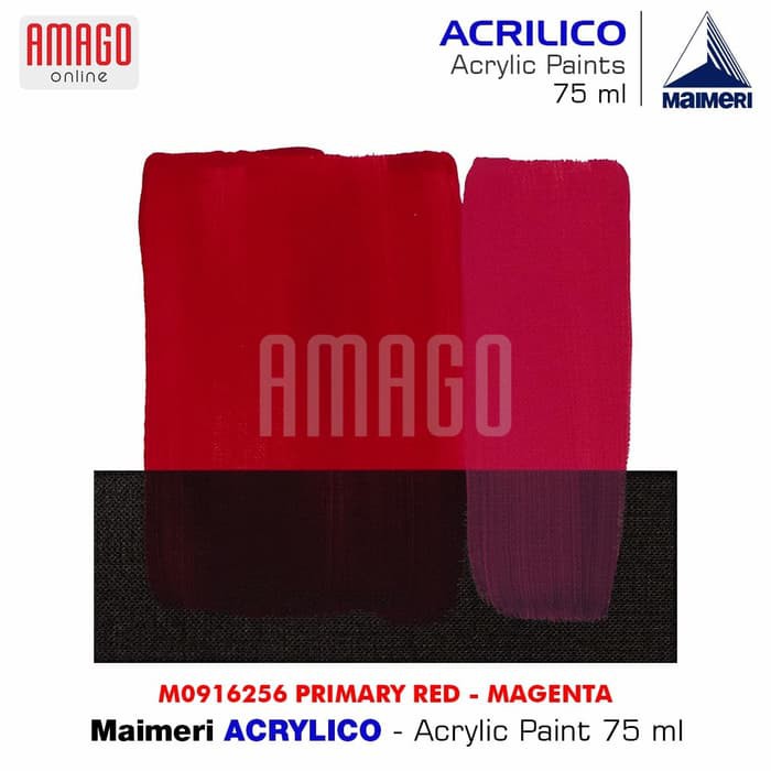 MAIMERI ACRILICO - ACRYLIC PAINT - PRIMARY RED MAGENTA -75ML- M0916256