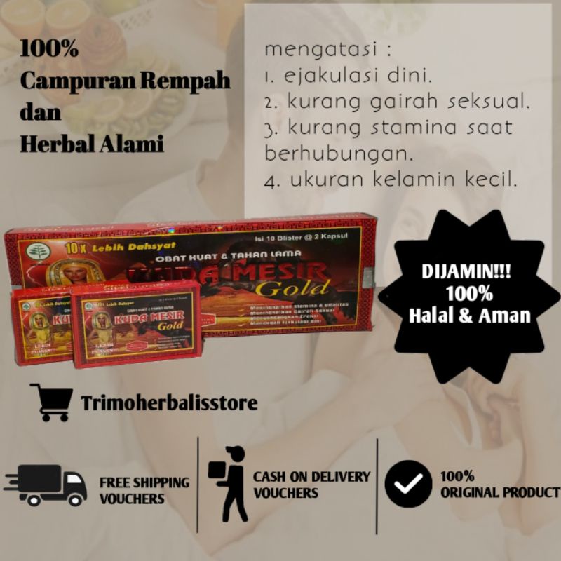 Kuda Mesir Gold Kapsul Original