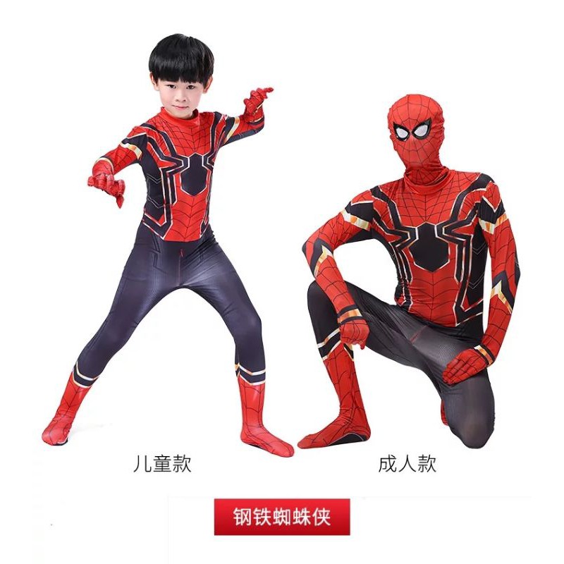 Kostum Spiderman Anak dan Dewasa Avenger Superhero Costume laki costplay merah