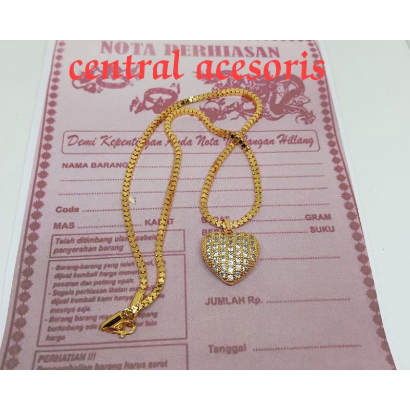 KALUNG PERHIASAN WANITA IMPORT 59 PERHIASAN IMPOR KALUNG WANITA ANTI LUNTUR