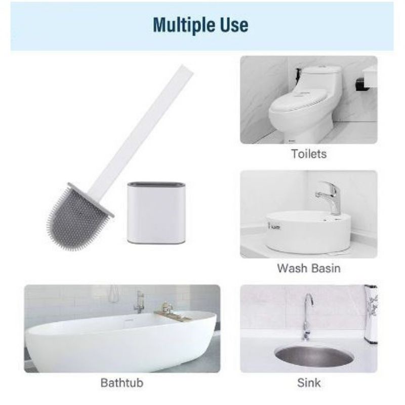 Silicone Toilet Brush / Sikat WC Silikon