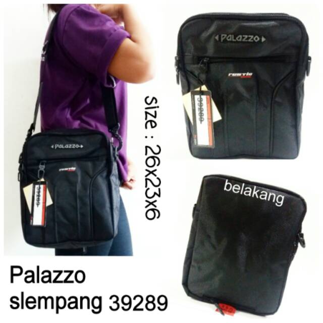 Tas palazzo murah tas palazzo selempang 39289 palazzo hitam hitam