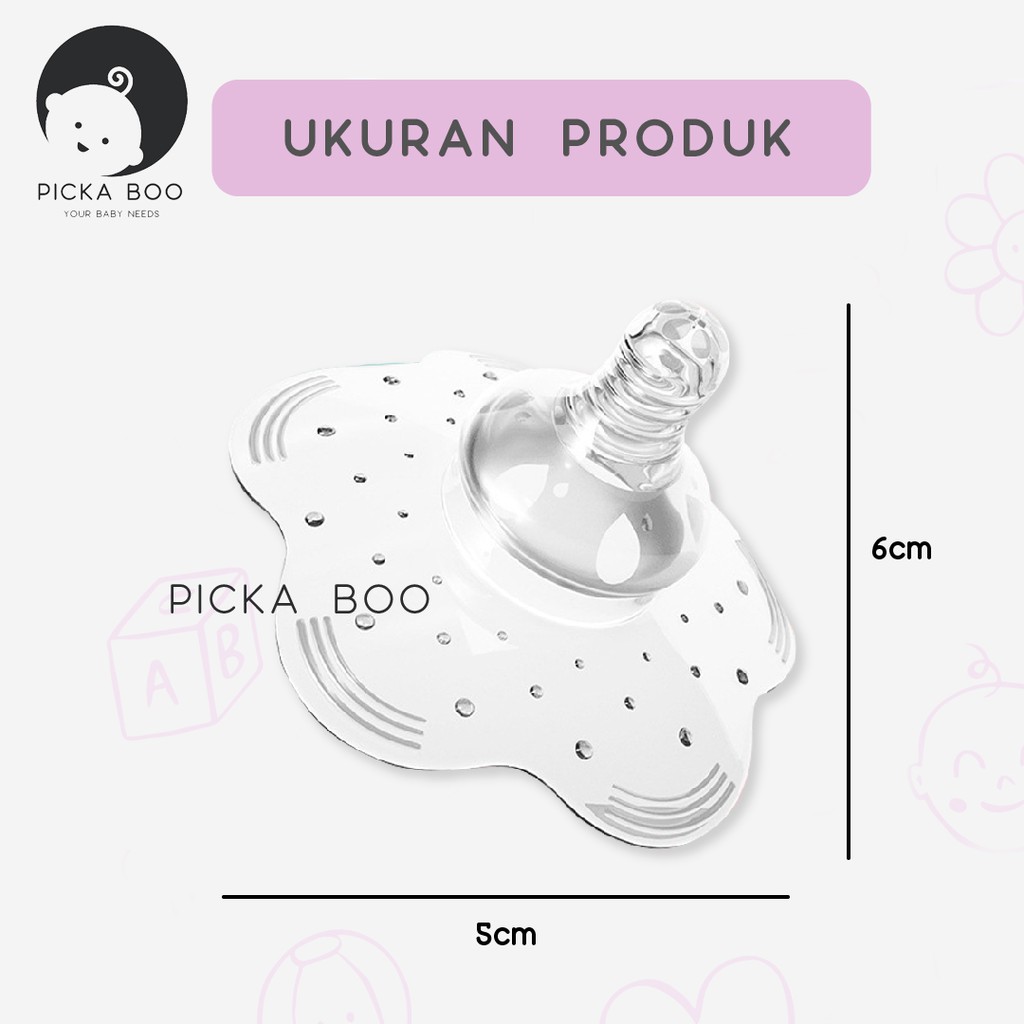 PICKA BOO Nipple Cover Protector Pelindung Puting Ibu ASI Menyusui Melindungi Gigitan Bayi