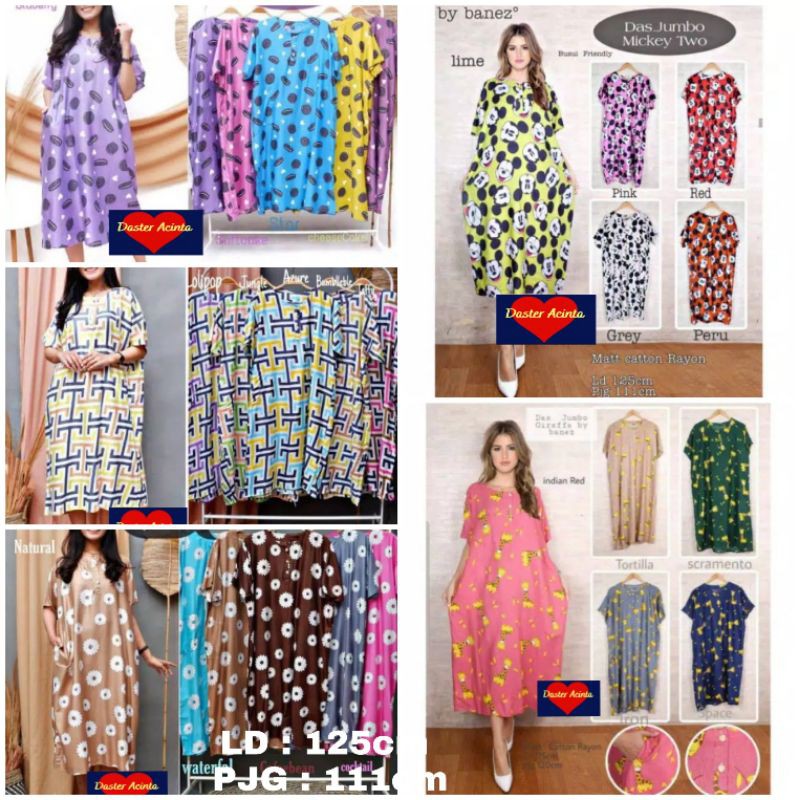 Daster Jumbo Banez Mix Motif (Random) (TIDAK ECER KLIK 5X)