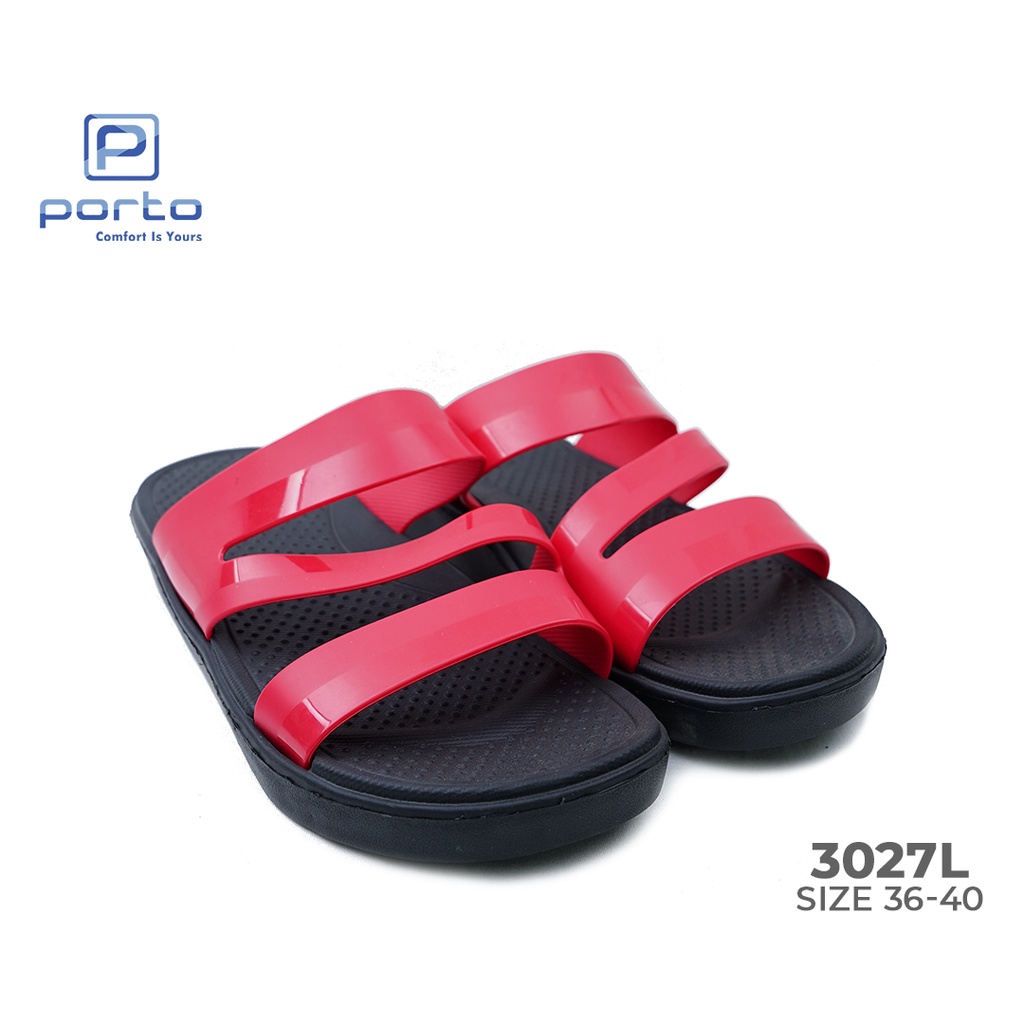Porto - Sandal Wanita Sandal Rumah Sendal Wanita Casual 3027L (Sale!)-4