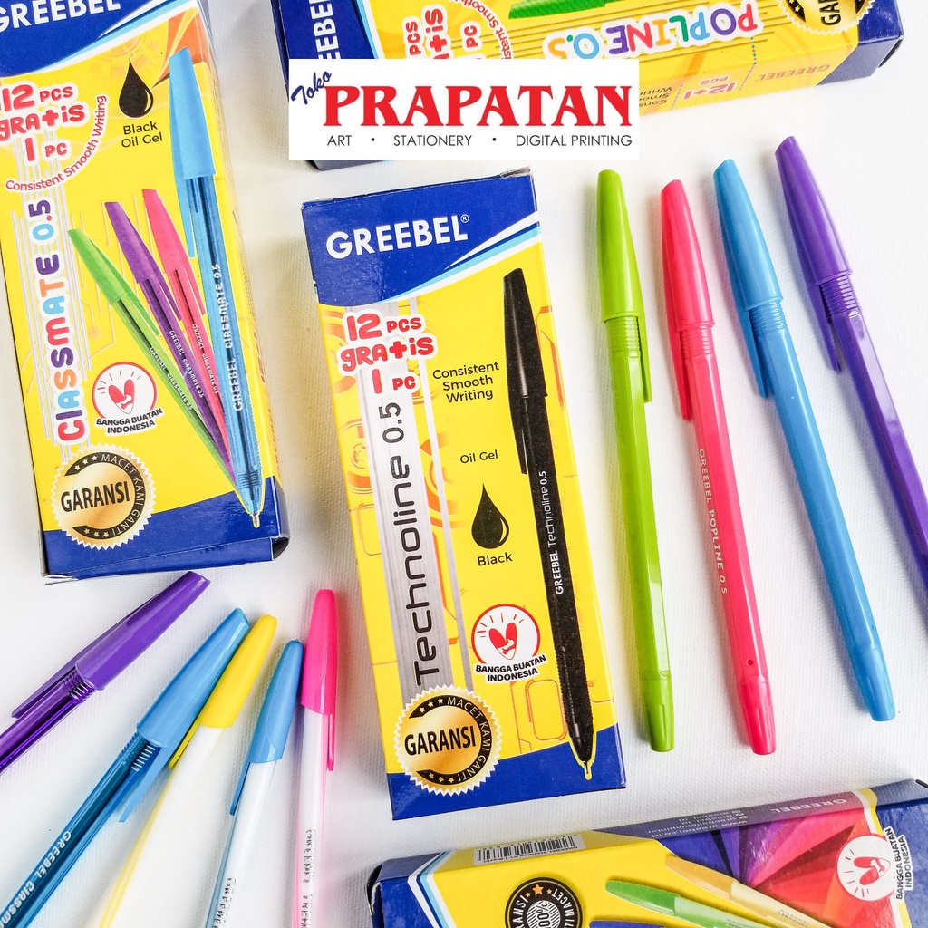 

Greebel Ballpoint Gel Pen 0.5 / Pulpen