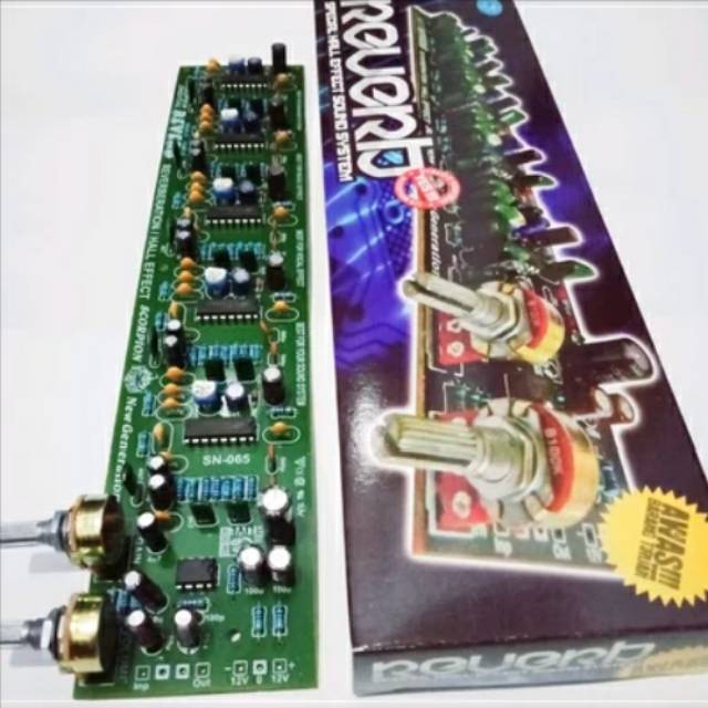 Kit Reverb 5 IC 2 Potensio Reverberation Or Hall Effect Scorpion SN065