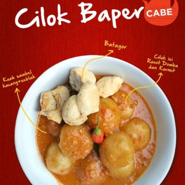 Cilok  Baper Cabe