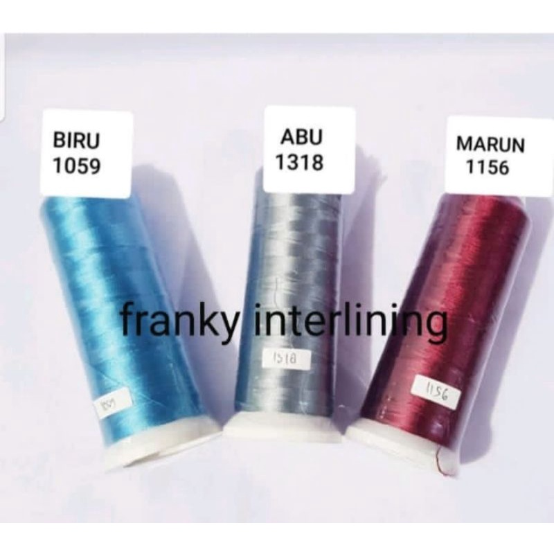 BENANG BORDIR PER ROLL ISI 60 GRAM