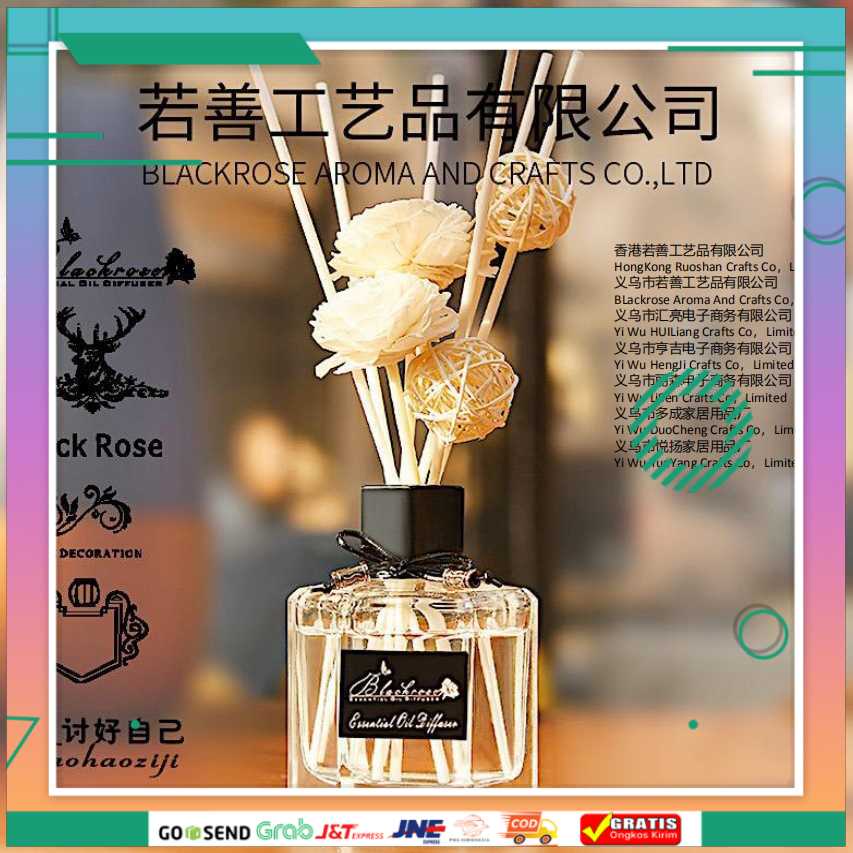 (BISA COD) FTIHSHP HUMI Black Rose Parfum Ruangan Aroma Diffuser 50ml DF-099