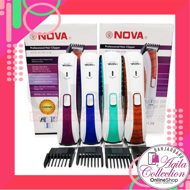 ALAT CUKUR RAMBUT KUMIS JENGGOT NOVA NHC-6138