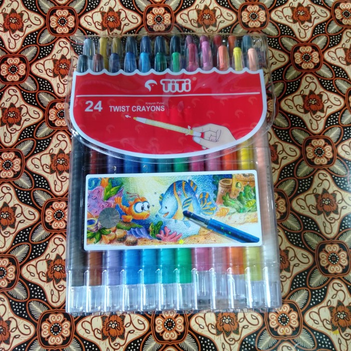 

CRAYON | OIL PASTEL TITI PUTAR / TWIST PANJANG ISI 24 WARNA