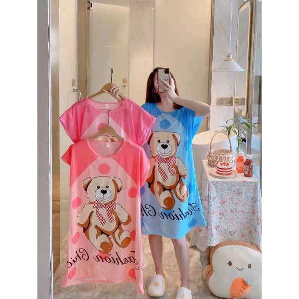 Daster Baju Tidur Spandex Dewasa  Ld 120 Cm Jumbo Big Size.