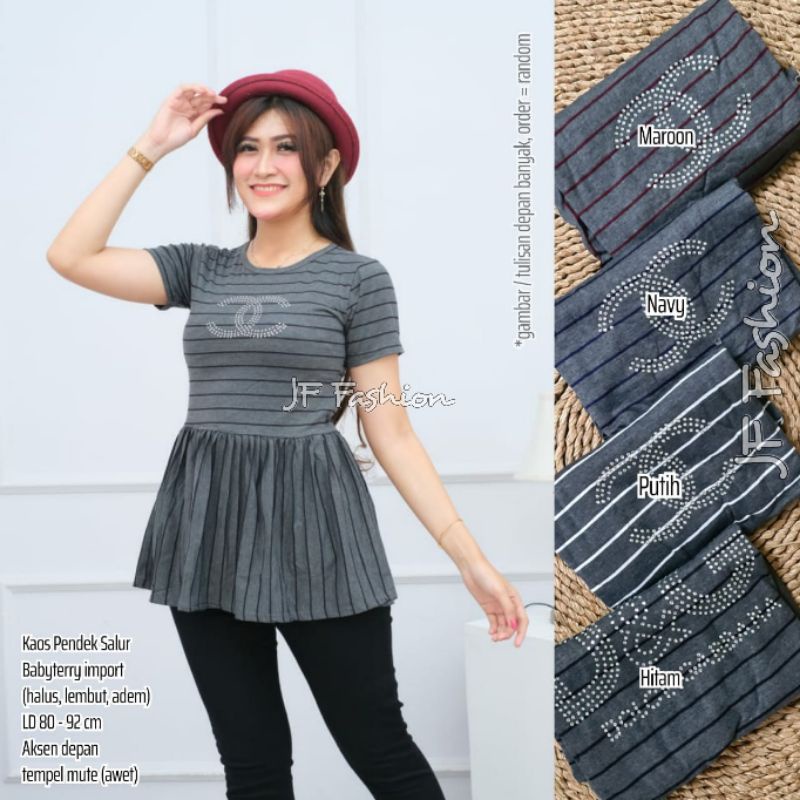 Dress kaos salur //JF256