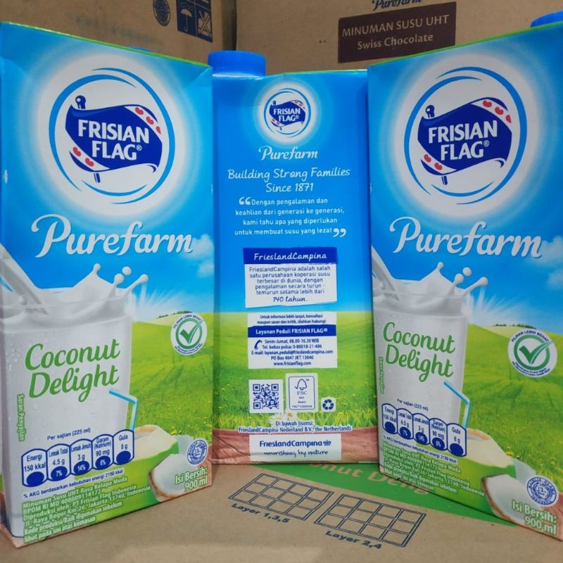 

FRISIANFLAGSusuUHTFullcream/CoconutDelight /SwissChocolate900ml