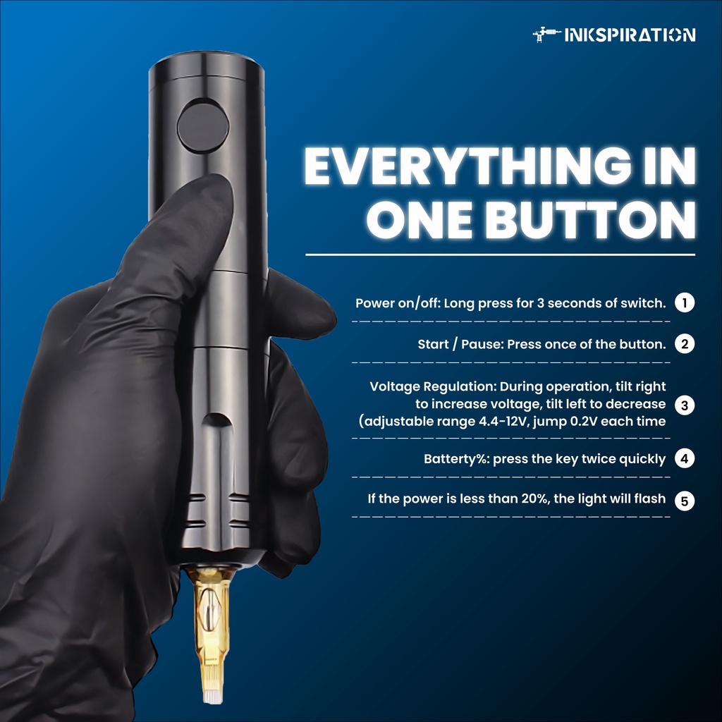 MESIN TATTOO LINER SHADER PREMIUM WIRELESS PEN DIGITAL