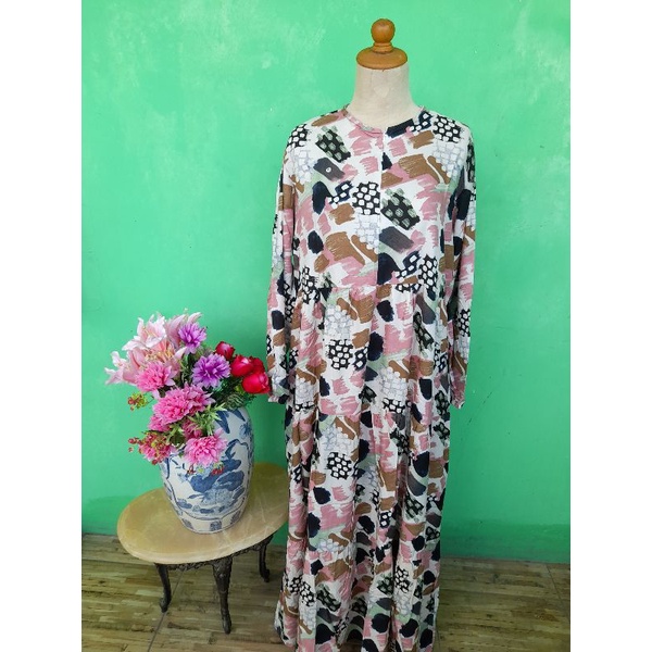 Gamis Jumbo Bahan Rayon Viscose