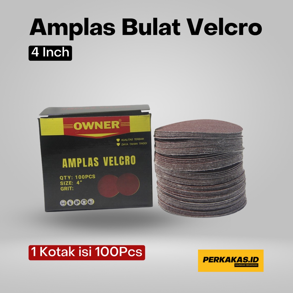 Amplas Bulat Susun 4 Inch Grid Lengkap OWNER