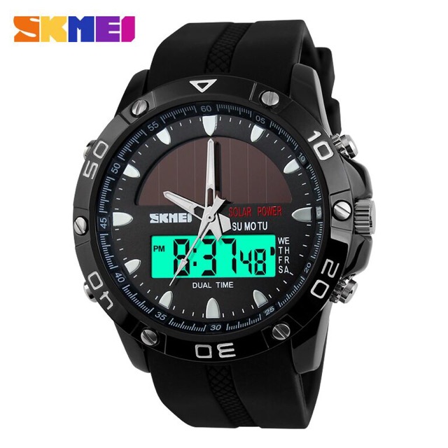 SKMEI Jam Tangan Analog Digital Pria - Black