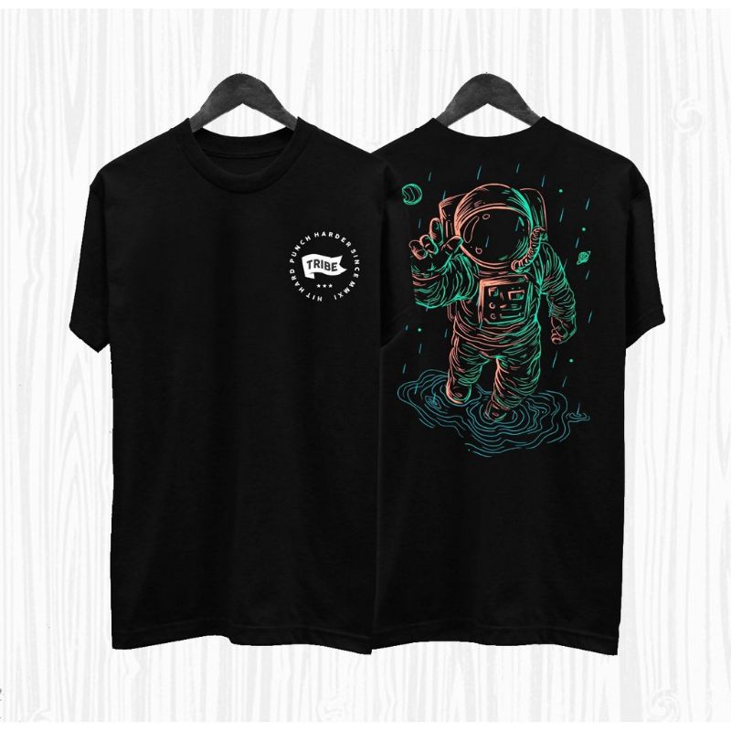 NEL-FASHION LENGAN PENDEK KAOS PRIA/KAOS DISTRO/T-SHIRT TRIBE ASTRONOT FIT L-XL