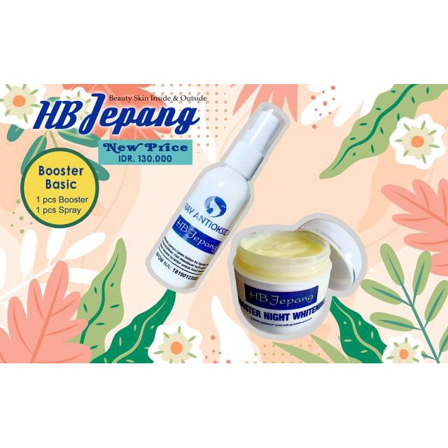 HB JEPANG BOOSTER NIGHT & SPRAY  BPOM ORIGINAL / PAKET BOOSTER HB JEPANG