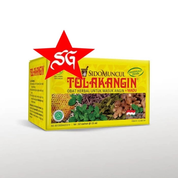 

Tolak angin cair 1 kotak isi 12