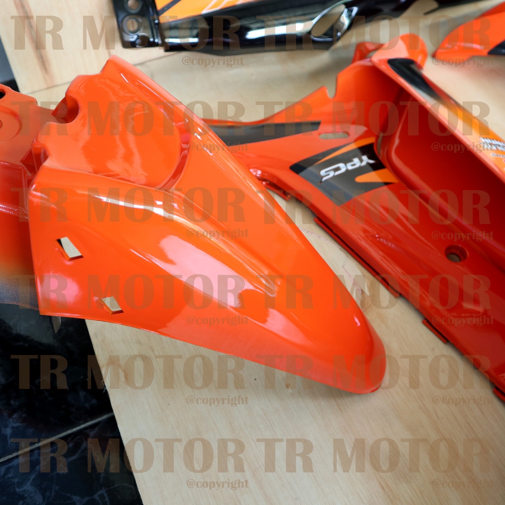 Cover Body Fizr F1zr Super Sport Orange Hitam Full Set Halus Cover Bodi Yamaha Fiz r